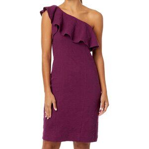 Lilly Pulitzer Bordeaux One Shoulder Dress (4 and 6)